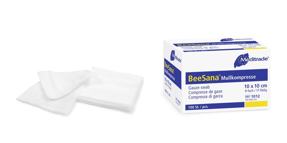 BeeSana® Mullkompressen, 8-fach